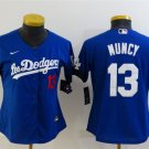 women's Baseball Team Uniform #13 Max Muncy Jerseys Royal City Connect CoolBase ladys Shirts