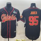 men's & youth Football Uniform #95 Chris Jones Jerseys Black 2023 Super Bowl LVII Baseball Shirts