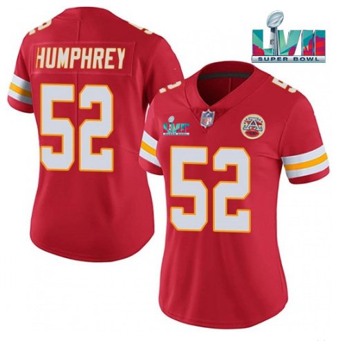 Women's Football Team Uniform #52 Creed Humphrey Jersey Red 2023 Super
