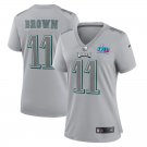 Women's Football Uniform #11 A.J. Brown Jerseys Gray 2023 Super Bowl LVII Atmosphere ladys Shirts
