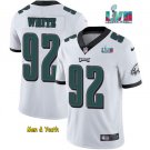 men's & youth Football Team Uniform #92 Reggie White Jerseys 2023 Super Bowl LVII Patch Game Shirts