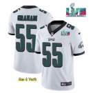 men's & youth Football Team Uniform #55 Brandon Graham Jerseys White Super Bowl LVII Game Shirts