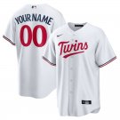 men's & youth Baseball Twins Uniform #00 Custom Jerseys 2023 Home White CoolBase Game Shirts