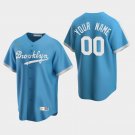 men's & youth Baseball Dodgers Uniform #00 Custom Jerseys Brooklyn Light Blue Cooperstown Shirts