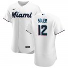 men's & youth Baseball Team Uniform #12 Jorge Soler Jerseys White Home FlexBase Game Shirts
