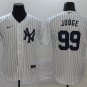 men's Baseball Team Uniform #99 Aaron Judge Jerseys White Home CoolBase Game adults Shirts
