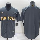 men's & youth Baseball Yankees Uniform Blank Jerseys Charcoal 2022 All-Star Game CoolBase Shirts