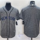 men's & youth Baseball Yankees Uniform Blank Jerseys Grey Gridiron CoolBase Player Team Shirts