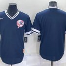 men's & youth Baseball Yankees Uniform Blank Jerseys Navy Cooperstown Legend V Neck Team Shirts