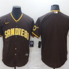men's & youth Baseball Padres Uniform Blank Jerseys Brown Alternate CoolBase Game Team Shirts