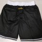 men's San Diego Padres Shorts Just Don Black Mesh Zipper Pocket Baseball adults Pants