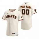 men's & youth Baseball Giants Uniform #00 Custom name number Jerseys Cream Home Flex Game Shirts