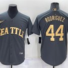 men's & youth Baseball Mariners Uniform #44 Julio Rodriguez Jerseys 2022 All-Star Charcoal Shirts