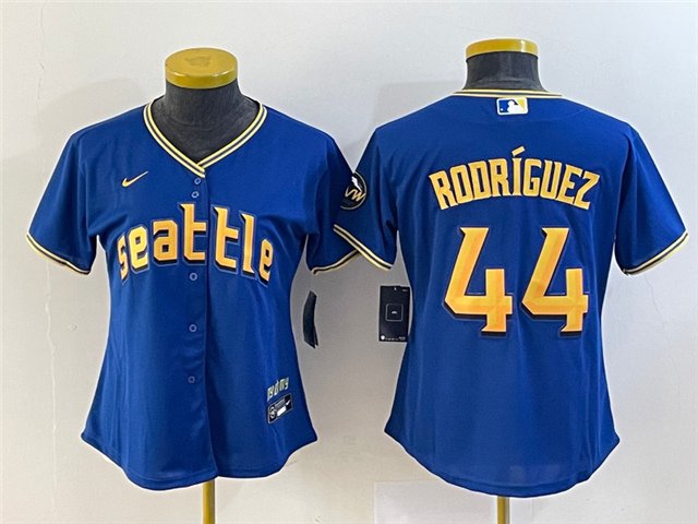 Julio Rodriguez #44 Seattle Mariners City Connect Royal Cool Base