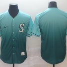 men's & youth Baseball Mariners Uniform Blank Jerseys Green Fade Drift Fashion Shirts