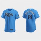 men's & youth Baseball Rays Uniform #18 Shane McClanahan Jerseys Blue Alternate Flex Game Shirts