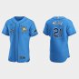 men's & youth Baseball Rays Uniform #21 Francisco Mejia Jerseys Blue Spring Training Player Shirts