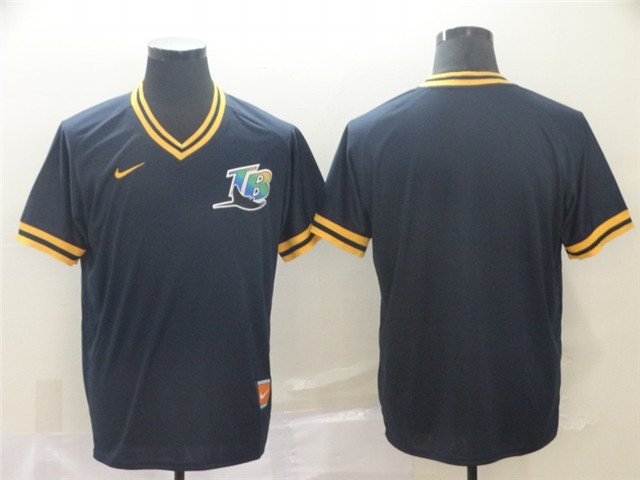 men's & youth Baseball Rays Uniform Blank Jerseys Navy Pullover Cooperstown Legend V Neck Shirts