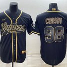 men's & youth Football Raiders Uniform #98 Maxx Crosby Jerseys Black Gold Baseball CoolBase Shirts