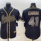 men's & youth Football Saints Uniform #41 Alvin Kamara Jerseys Black Gold Baseball CoolBase Shirts
