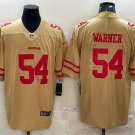 men's & youth #54 Fred Warner Jersey Gold Inverted Legend Limited Football