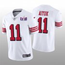 men's & kids Football SF 49ers Uniform #11 Brandon Aiyuk Jerseys White 2024 Super Bowl LVIII Shirt
