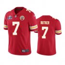 men's & kids Football KC Chiefs Uniform #7 Harrison Butker Jerseys Red 2024 Super Bowl LVIII Shirt