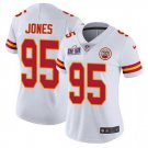 women's Football KC Chiefs Uniform #95 Chris Jones Jerseys White 2024 Super Bowl LVIII lady Shirt
