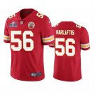 men's & kids Football KC Chiefs Uniform #56 George Karlaftis Jerseys Red 2024 Super Bowl LVIII Shirt