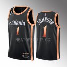 men's & youth Atlanta Hawks 1 Jalen Johnson Jersey Black 2022-23 City Edition Swingman Basketball