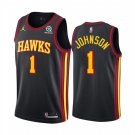 men's & youth Atlanta Hawks 1 Jalen Johnson Jersey Black Statement Edition Swingman Basketball