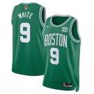 men's & youth Boston Celtics 9 Derrick White Jersey Green 2024 Finals Game Icon Edition Basketball