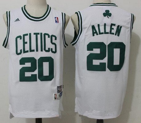 men's & youth Boston Celtics 20 Ray Allen Jersey White Retro M&N Classics Throwback Basketball