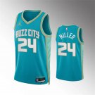 men's & youth Charlotte Hornets 24 Brandon Miller Jersey Teal 23-24 City Edition Swingman Basketball