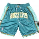 men's Charlotte Hornets " Buzz City " 2023-24 Teal City Edition Zipper Pocket Basketball Shorts