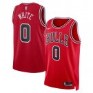 men's & youth Chicago Bulls 0 Coby White Jersey Red Icon Edition Swingman Basketball Game