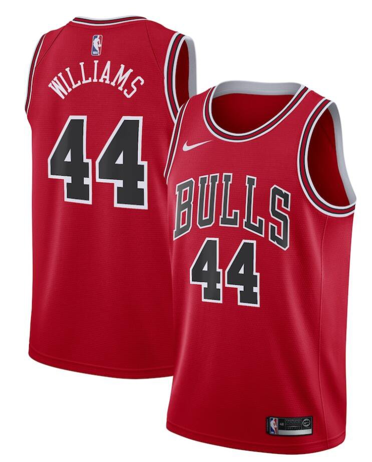 men's & youth Chicago Bulls 44 Patrick Williams Jersey Red Icon Edition Swingman Basketball Game