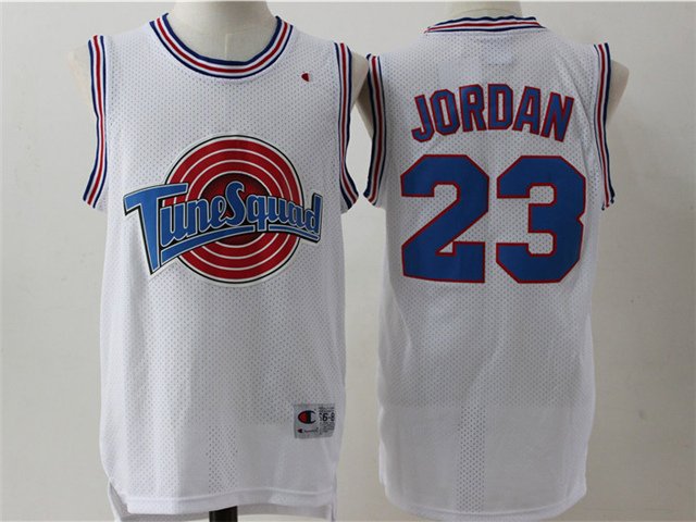 men's & youth Space Jam Tune Squad 23 Michael Jordan Jersey White Movie Basketball