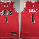 men's & youth Chicago Bulls 1 Derrick Rose Jersey Red Icon Edition Swingman Basketball Game
