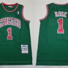 men's & youth Chicago Bulls 1 Derrick Rose Jersey Green M&N Classics Throwback Basketball
