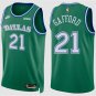 men's & youth Dallas Mavericks 21 Daniel Gafford Jersey Green Classic Edition Swingman Basketball