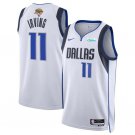 men's & youth Dallas Mavericks 11 Kyrie Irving Jersey White 2024 Finals Association Basketball