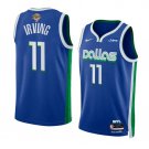 men's & youth Dallas Mavericks 11 Kyrie Irving Jersey Blue 2024 Finals City Swingman Basketball