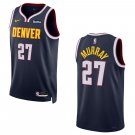 men's & youth Denver Nuggets 27 Jamal Murray Jersey Navy Icon Edition Swingman Basketball Game