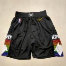 men's Denver Nuggets Black City Edition Classics Swingman Basketball Shorts