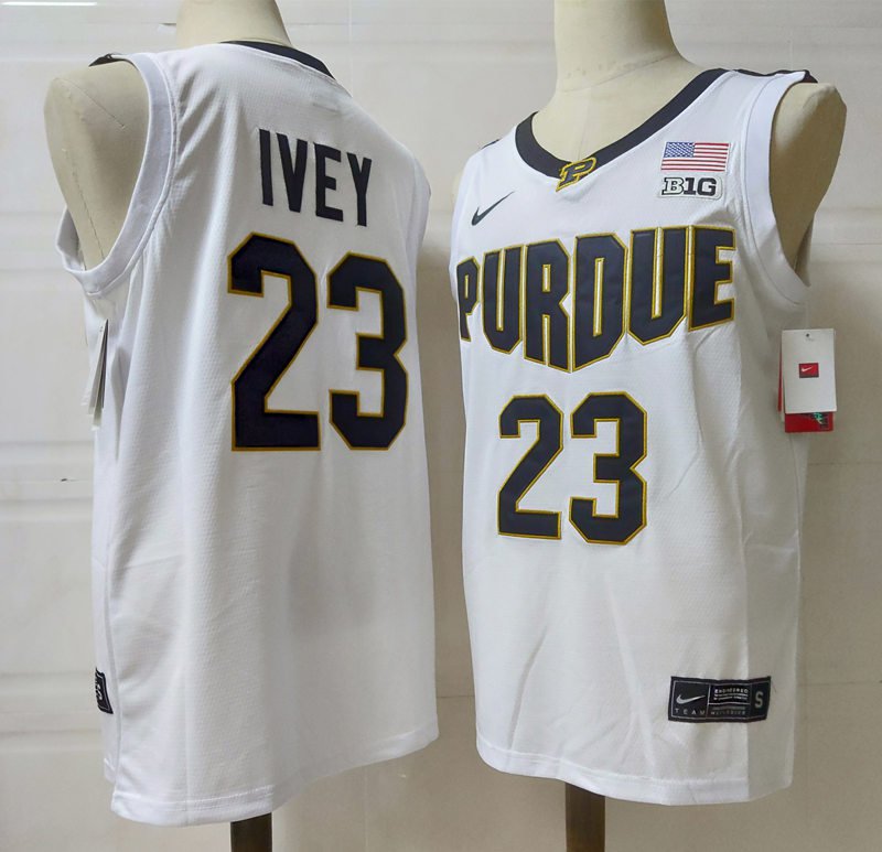 men's & youth Purdue Boilermakers 23 Jaden Ivey Jersey White College Basketball Player Game