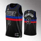 men's & youth Detroit Pistons 9 Ausar Thompson Jersey 2023 Black Statement Swingman Basketball