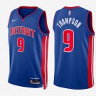 men's & youth Detroit Pistons 9 Ausar Thompson Jersey Icon Edition Blue Swingman Basketball Game