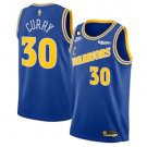 men's & youth Golden State Warriors 30 Stephen Curry Jersey 22-23 Blue Classic Swingman Basketball