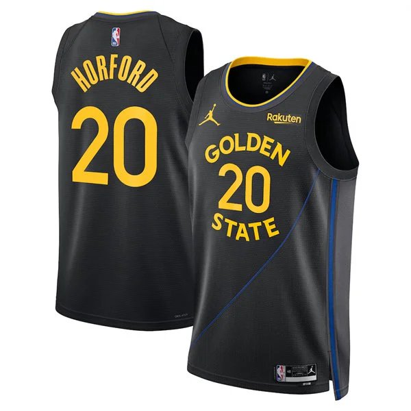 men's & youth Golden State Warriors 20 Al Horford Jersey Black Statement Edition Basketball Game